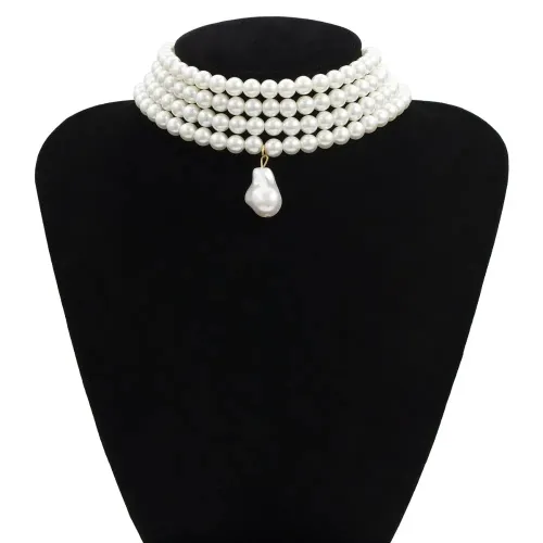 Vintage Pearl Layer Necklace